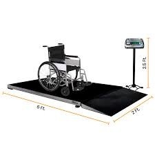 Rolstoelschaal betrouwbare platformschaal met oprit 500 kg